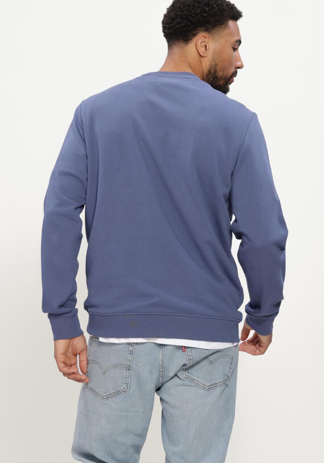 LYLE & SCOTT Pull SUPERFINE CREW NECK SWEATSHIRT en bleu - large