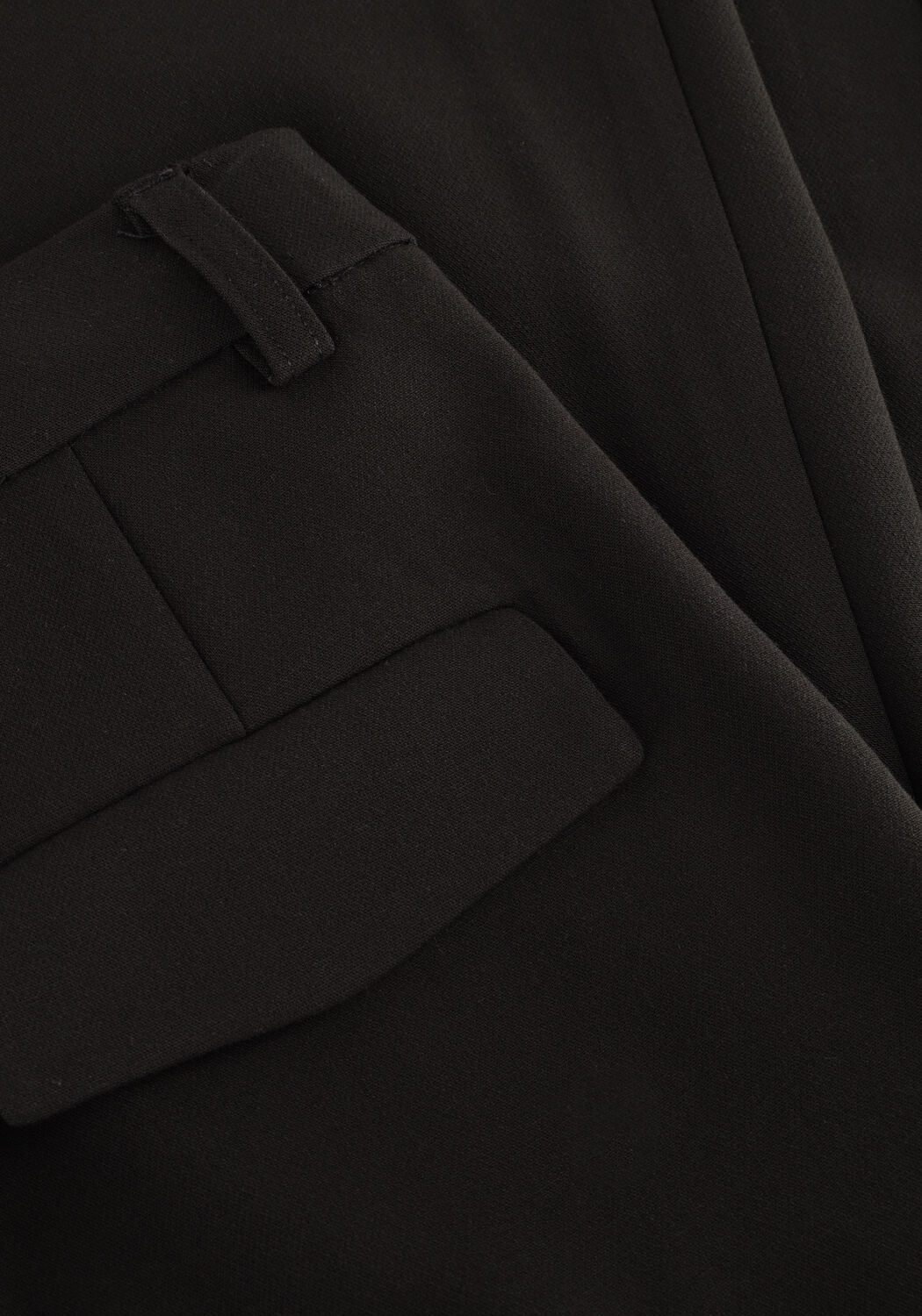 Zwarte OBJECT Pantalon OBJIVY HW WIDE PANT - large