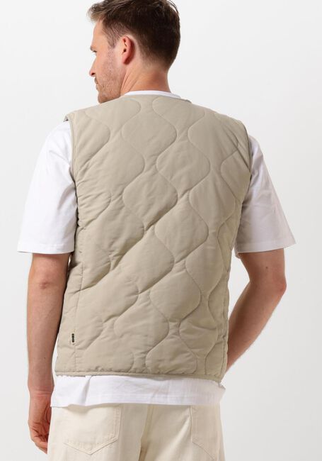 WOODBIRD Veste sans manches WBTRAIS QUILT VEST en beige - large