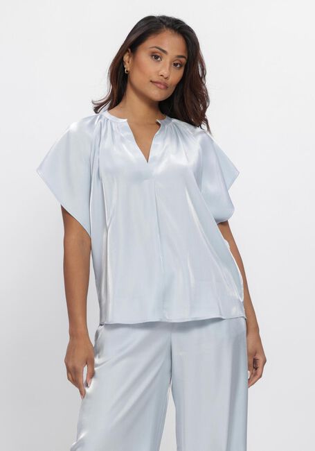 NUKUS Haut TAYLOR TOP SHINY en bleu - large