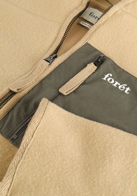 Khaki FOR&Eacute;T Vest SILENCE FLEECE JACKET - large