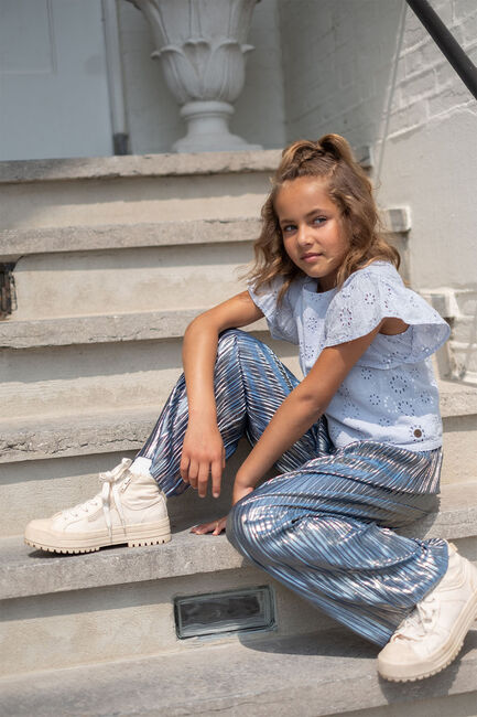 LIKE FLO Pantalon FENNA FLO PLISSE PANTS en bleu - large