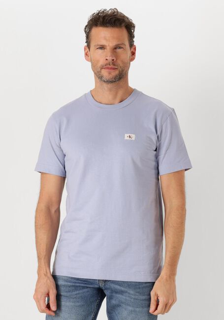 CALVIN KLEIN T-shirt WOVEN LABEL REGULAR TEE en bleu - large