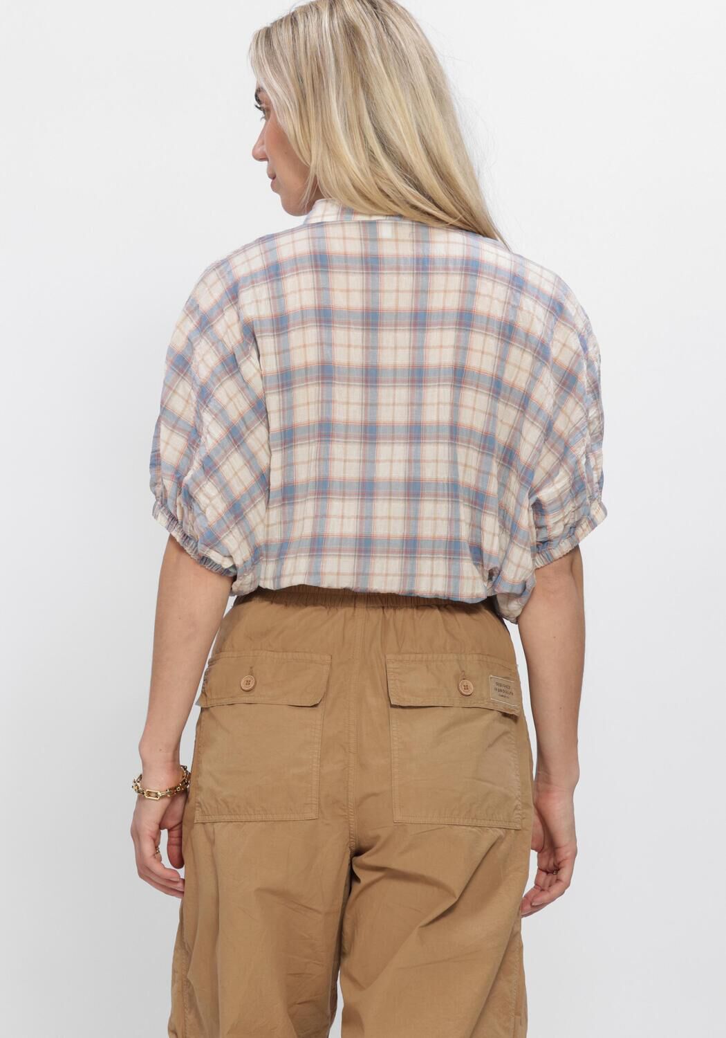 Blauwe PENN & INK  BLOUSE - large