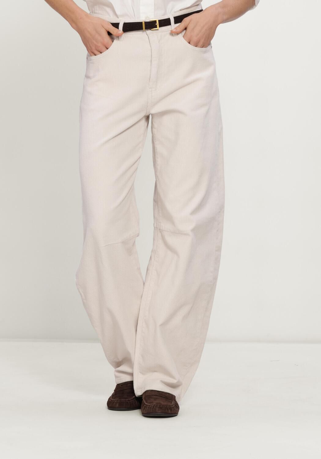 CATWALK JUNKIE Barrel jeans BOLD BARREL FIT CORDUROY TROUSERS en beige - large