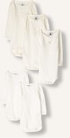 PETIT BATEAU Grenouillères 5 BODIES US ML en blanc PETIT BATEAU Grenouillères 5 BODIES US ML en blanc - medium