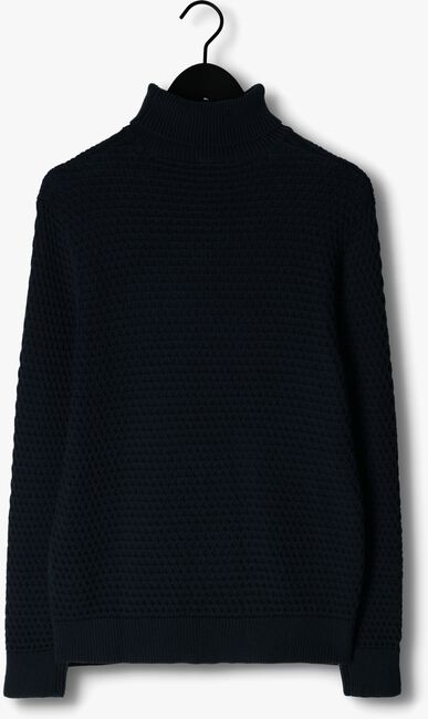 Donkerblauwe SELECTED HOMME Coltrui REMY LS KNIT ALL STU ROLL NECK W CAMP - large