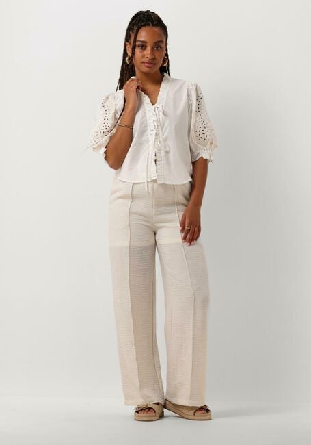 Witte OBJECT  OBJBRODERA S/S TOP Witte OBJECT  OBJBRODERA S/S TOP - large