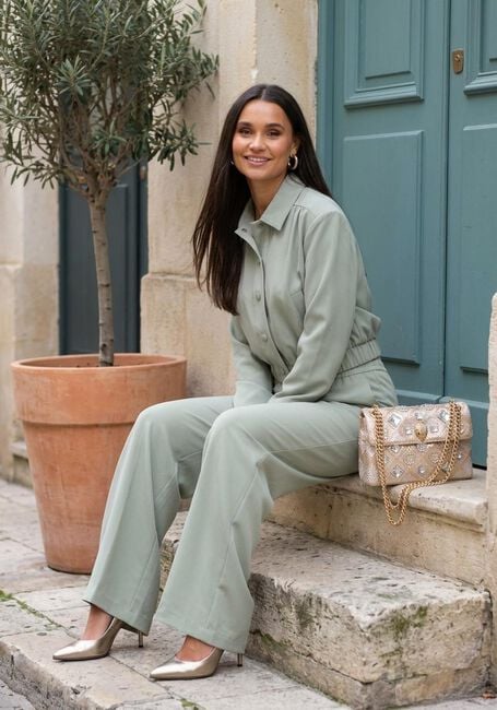 LINA LOCCHI Pantalon large LL-ALBERTINA Menthe - large