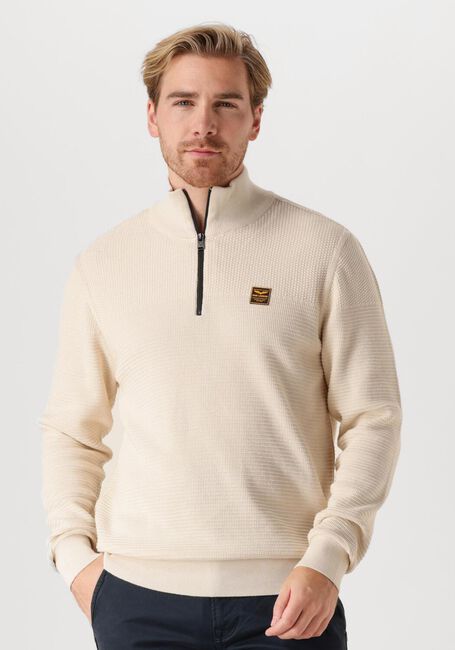 PME LEGEND Pull HALF ZIP COLLAR COTTON MOULINE Sable - large