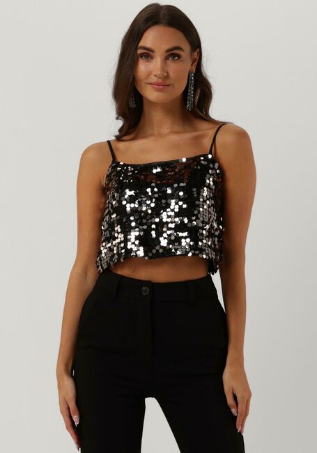 Zilveren GESTUZ Top QUINNGZ SHORT TOP - large