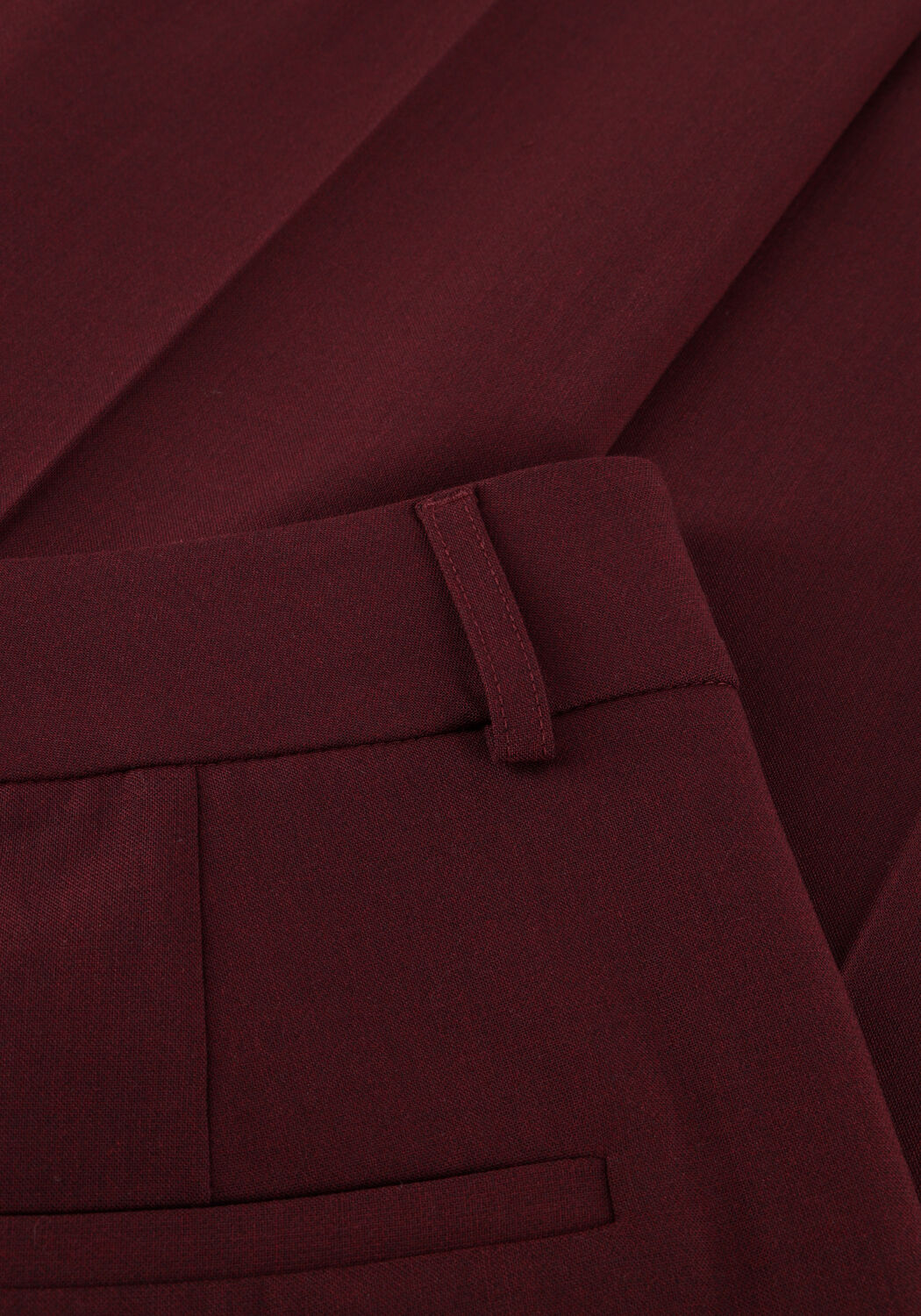SELECTED WOMEN Pantalon SLFRITA MW WIDE PANT MEL Bordeaux - large