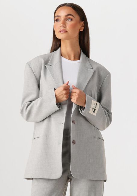 ALIX THE LABEL Blazer LADIES WOVEN FOIL STRIPE BLAZER Gris clair - large