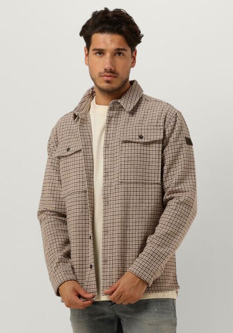 Bruine PUREWHITE Overshirt HERITAGE PATTERN OVERSHIRT WITH TWO CHEST POCKETS - large