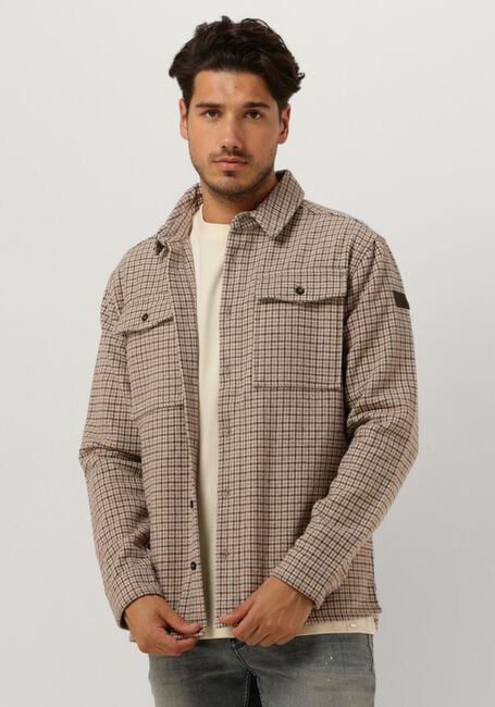 PUREWHITE Surchemise HERITAGE PATTERN OVERSHIRT WITH TWO CHEST POCKETS en marron - large