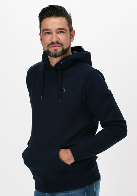 ANERKJENDT Chandail AKNIGEL ORGANIC HOODIE Bleu fonc&eacute; - large