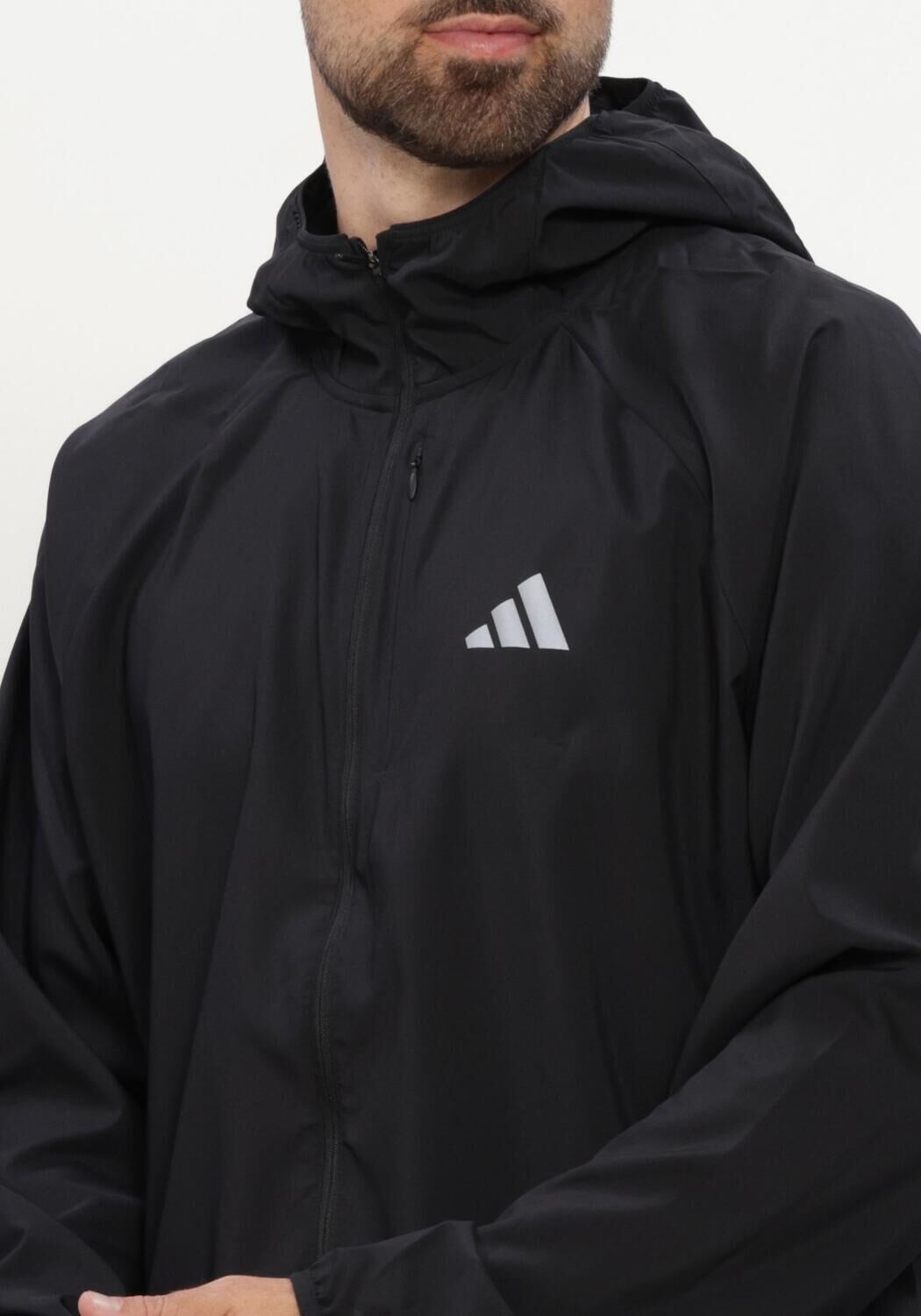 Zwarte ADIDAS Jack RUN ESS JKT M - large