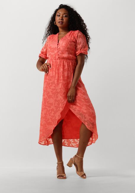 FREEBIRD Robe midi DAHL en orange - large