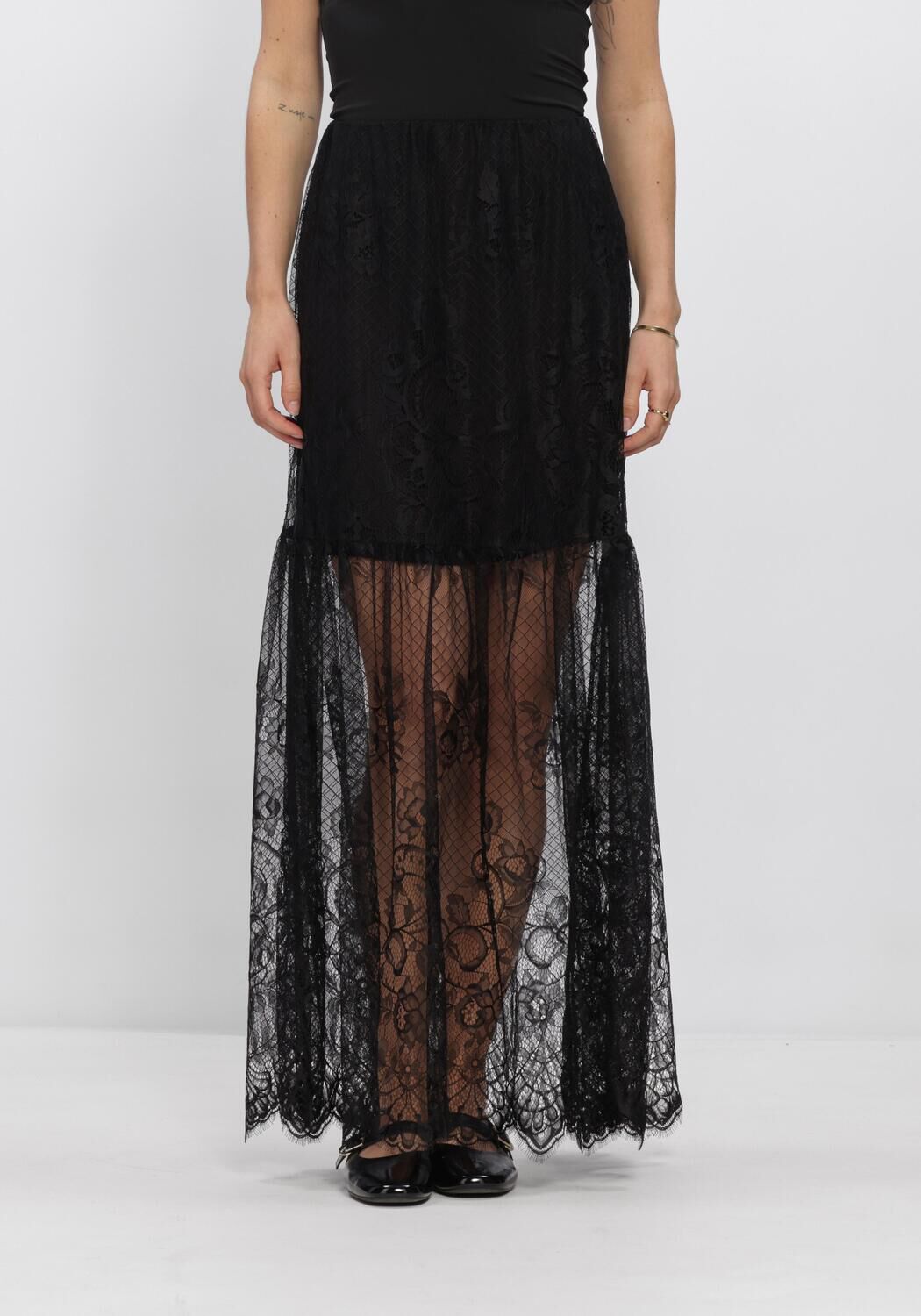 ROUGE EDIT ROULEYA HW MAXI SKIRT Jupes en noir - large