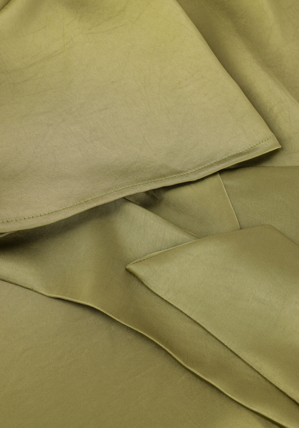 NEO NOIR CASADIA HEAVY SATEEN BLOUSE Blouses Olive - large