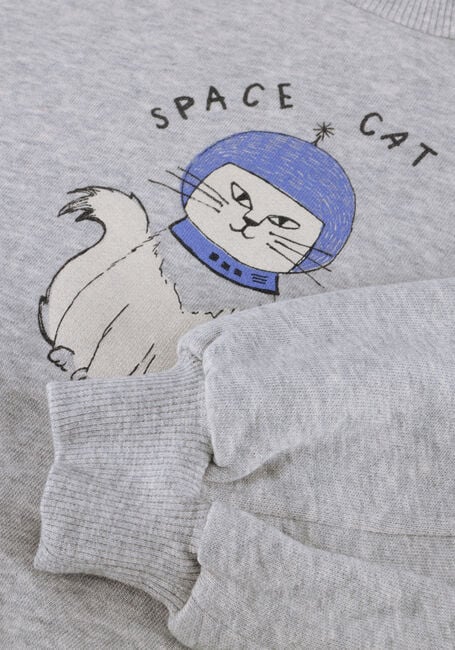 Sproet & Sprout Chandail SWEATSHIRT SPACE CAT en gris - large
