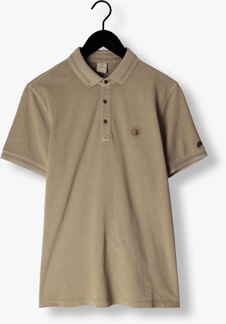 Olijf CAST IRON Polo SHORT SLEEVE POLO INJECTED COTTON PIQUE - large