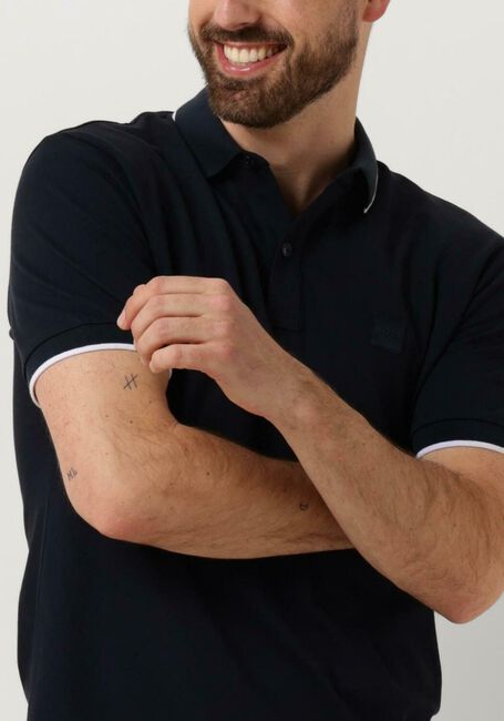 BOSS ORANGE Polo PASSERTIP Bleu foncé - large
