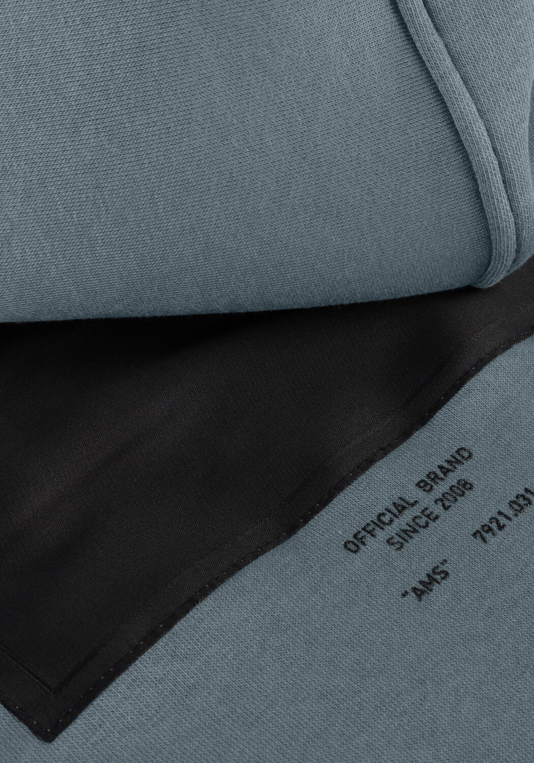 Blauwe PUREWHITE Sweater HOODIE WITH FRONT PRINT AND BACK ARTWORK - large