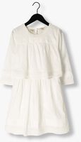 Witte SCOTCH & SODA Mini jurk BRODERIE ANGLAISE + CLIP JACQUARD