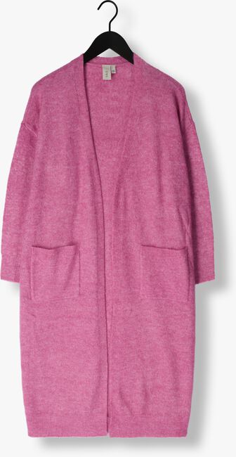 Paarse Y.A.S. Vest YASBALIS LS LONG KNIT CARDIGAN - large