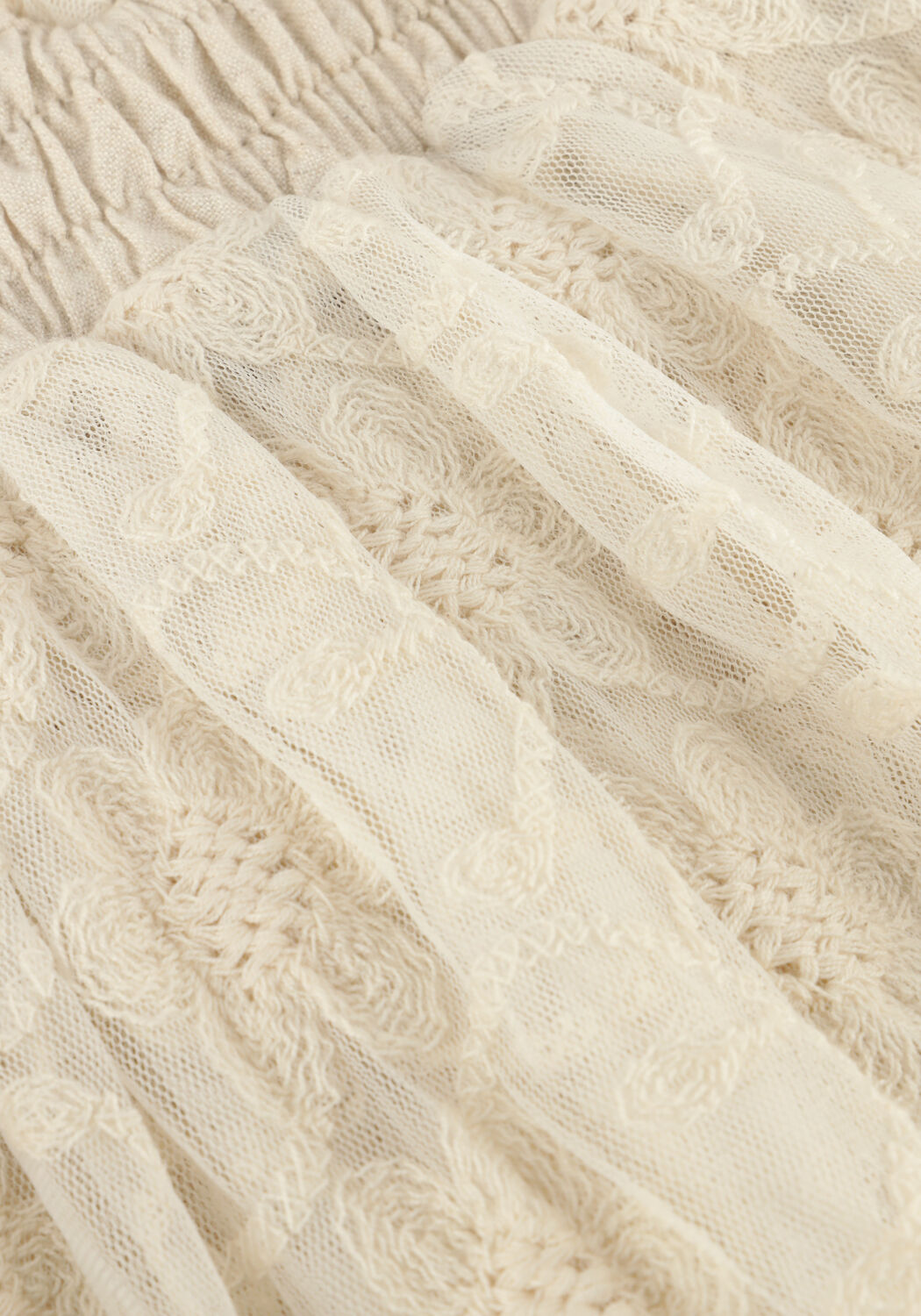 Creme BAJE STUDIO Mini jurk MIRA - large