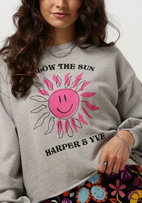 HARPER & YVE Chandail SMILEY-SW en gris - large