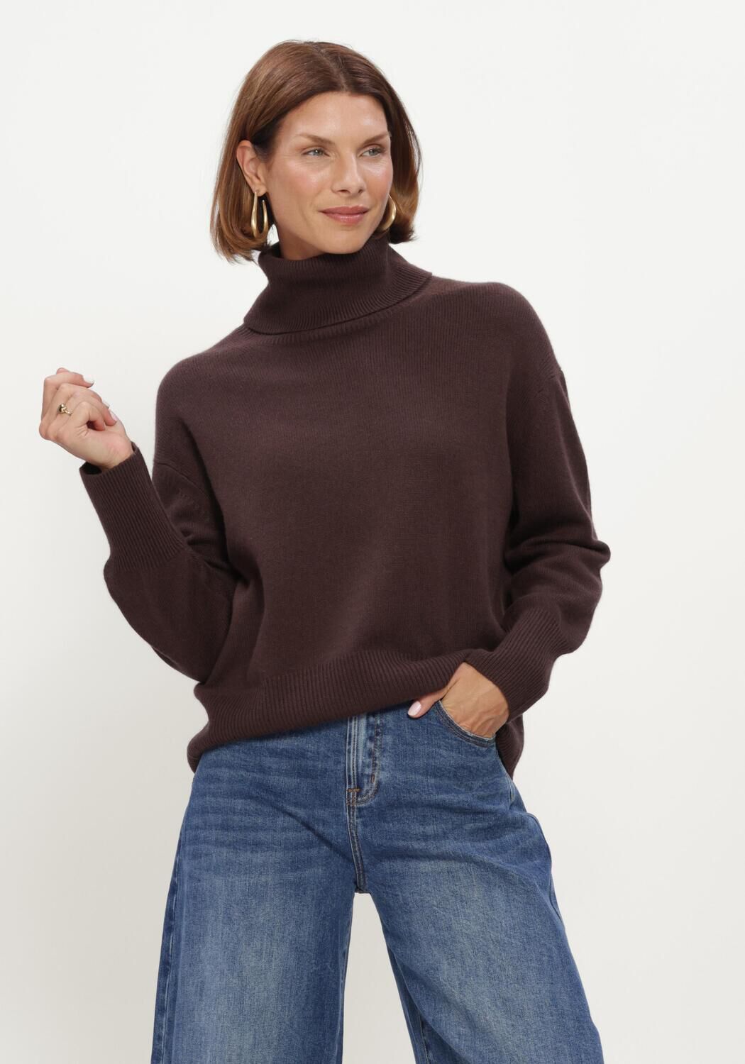 JANICE Pull BENNET en marron - large