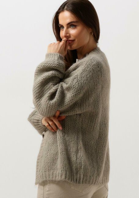 SUMMUM Gilet OVERSIZED CARDIGAN MOHAIR BLEND KNIT en vert - large