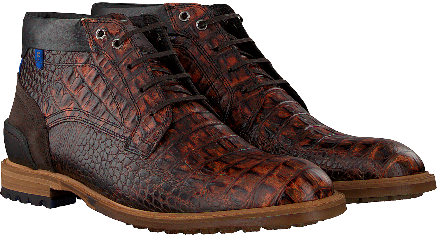 FLORIS VAN BOMMEL Bottines à lacets 10228 en marron | Omoda