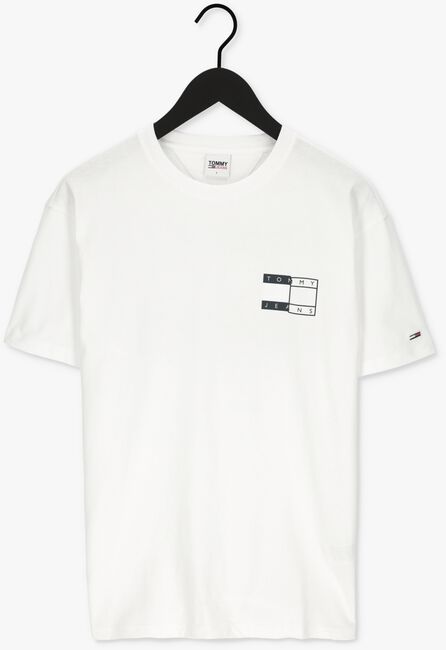 TOMMY JEANS T-shirt TJM TWISTED FLAG TEE en blanc - large