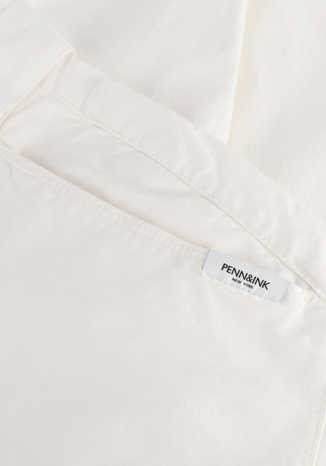 PENN & INK Pantalon cargo S22T776LTD W410 &Eacute;cru - large