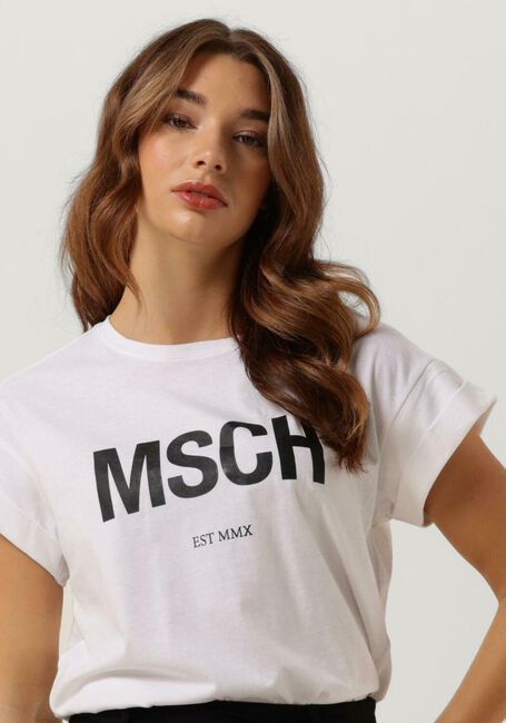 Witte MSCH COPENHAGEN T-shirt ALVA ORGANIC MSCH STD TEE - large
