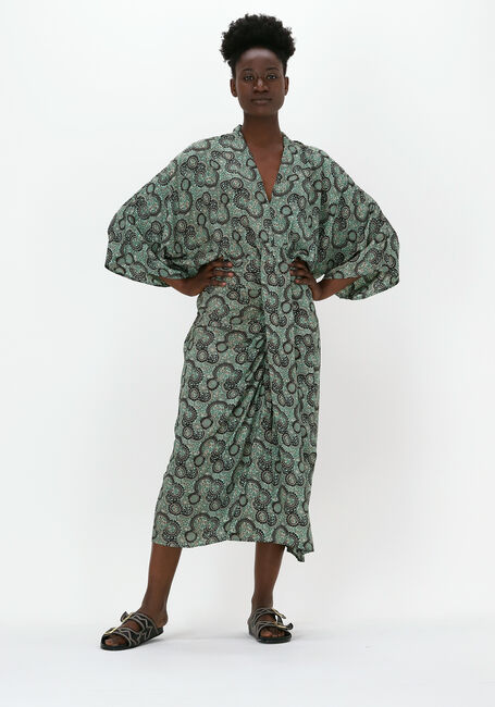 SISSEL EDELBO Robe midi JUNO DRESS en vert - large