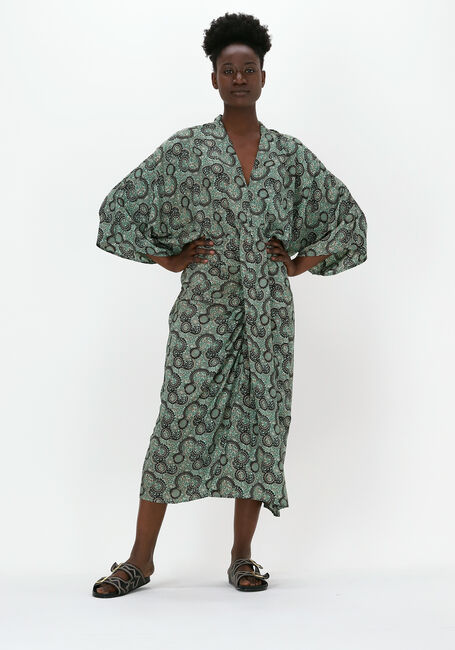 Groene SISSEL EDELBO Midi jurk JUNO DRESS - large