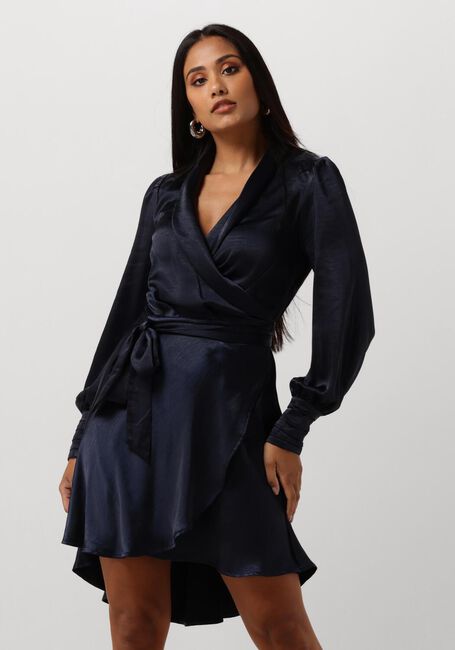 NOTRE-V Mini robe NV-DORIS SATIN DRESS Bleu foncé - large
