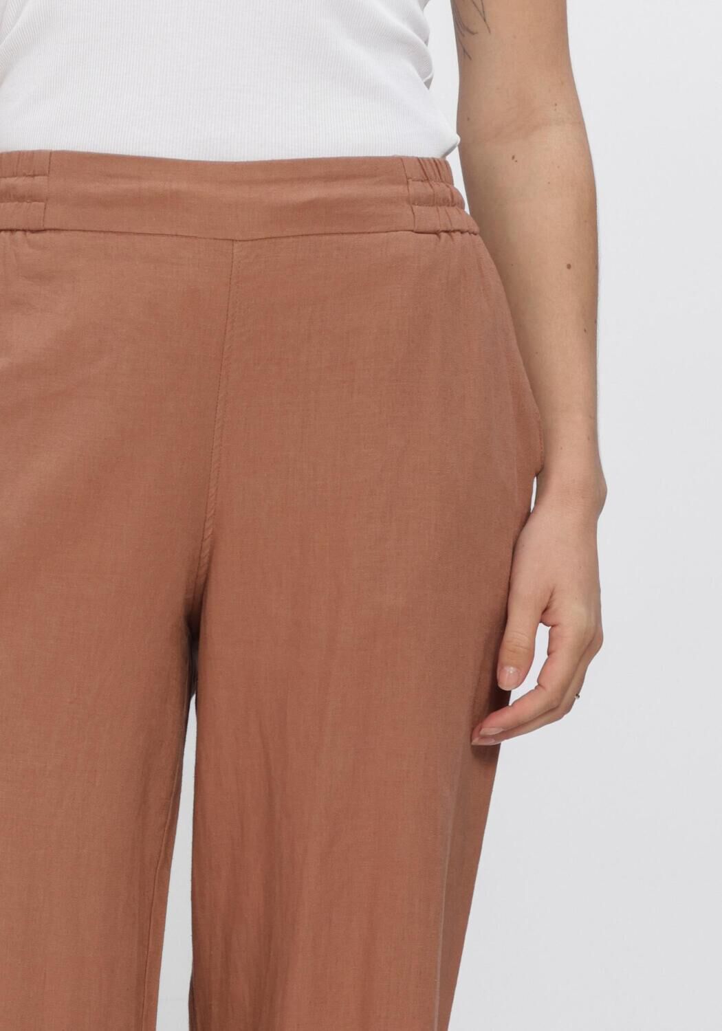 FIVEUNITS Pantalon large LINEAFV 763 en marron - large