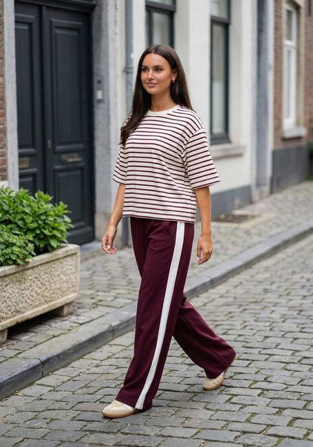 CATWALK JUNKIE T-shirt STRIPED LOOSE FIT TSHIRT en blanc - large