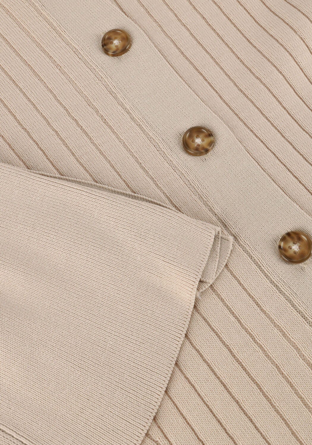 Beige SECOND FEMALE Vest JAKARTA KNIT COLLAR - large