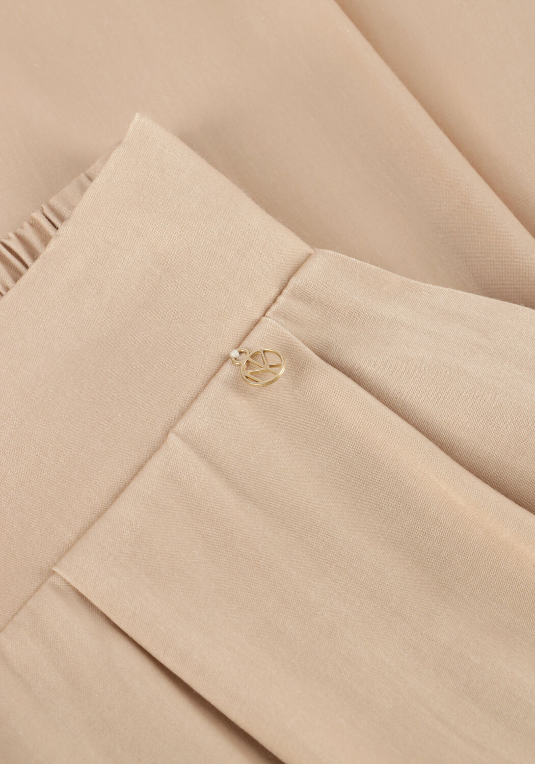 Beige NUKUS Wijde broek JUNA PANTS - large