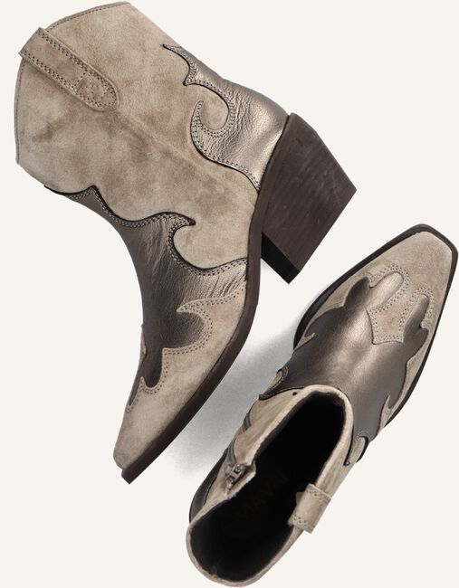 Taupe VIA VAI Enkellaarsjes EVELINE RILEY Taupe VIA VAI Enkellaarsjes EVELINE RILEY - large