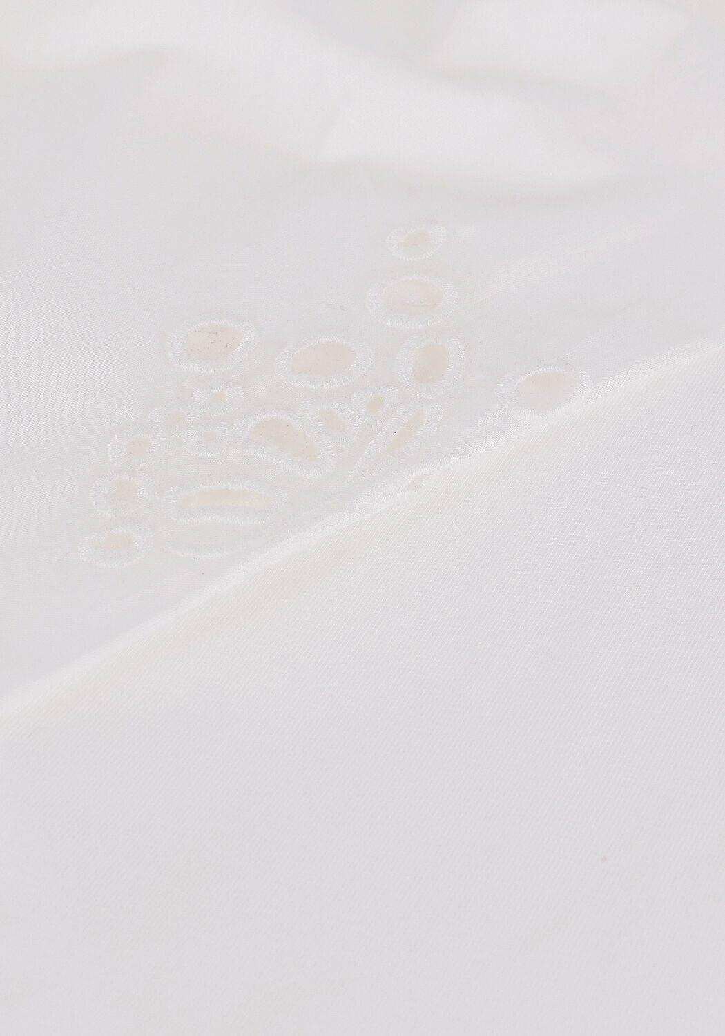 JANSEN AMSTERDAM Haut TOP WITH EMBROIDERY ON SLEEVE Blanc - large