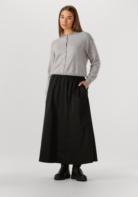 NEO NOIR Jupe midi YARA LONG POPLIN SKIRT en noir - large