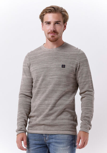 Grijze DSTREZZED Trui CREW NECK POPCORN MELANGE - large