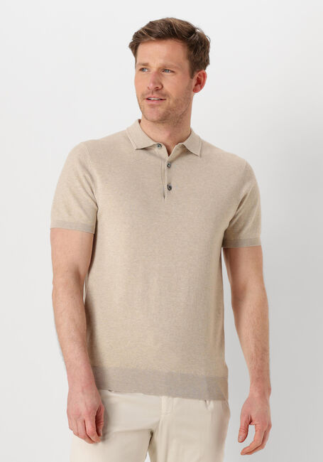 PROFUOMO Polo POLO SHORT SLEEVE en beige - large